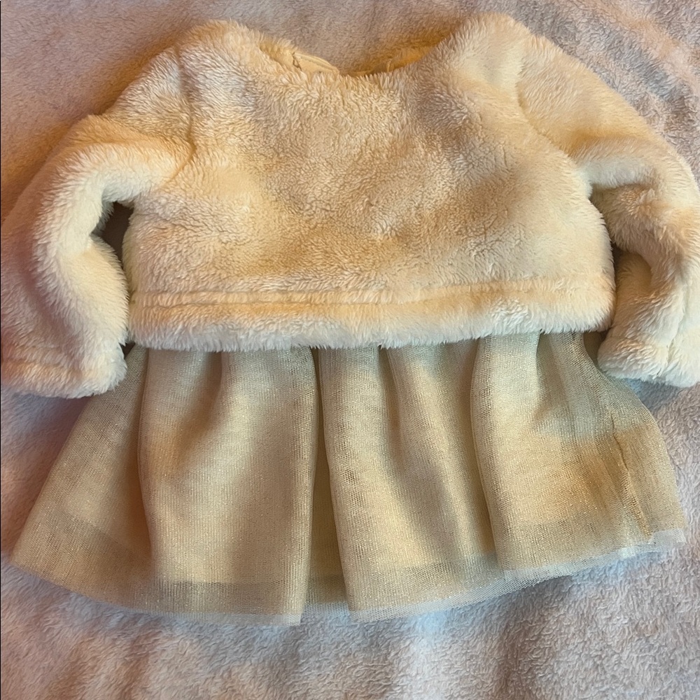 Cat & Jack Baby Cream Faux Fur Jacket
